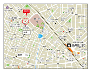 地図サンプル　西川口駅近辺